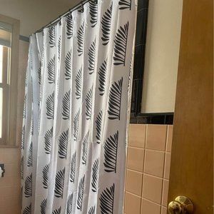 Black and White Standard 72x72 Shower Curtain